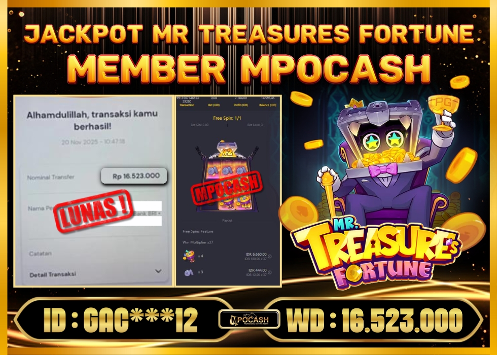 MPOCASH JACKPOT MR TREASURES FORTUNE